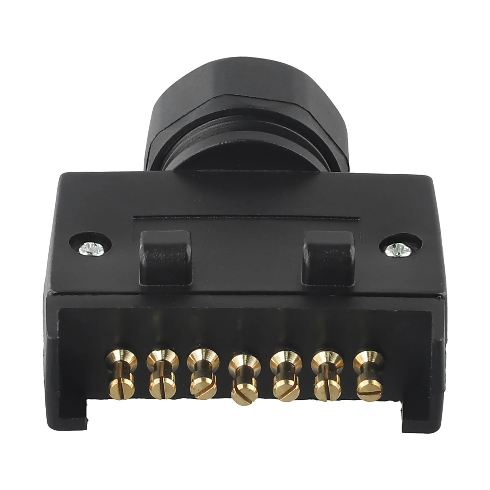 

For Trucks Boats Trailers Flat Plug Male Connector Brake Lights For Indicators Australian Standard Black 7-Pin