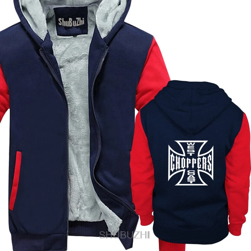 New Fashion men thick hoodies Hot Sale West Coast Choppers Screen Printing male hoody High Quality For Man Better hoodie 3
