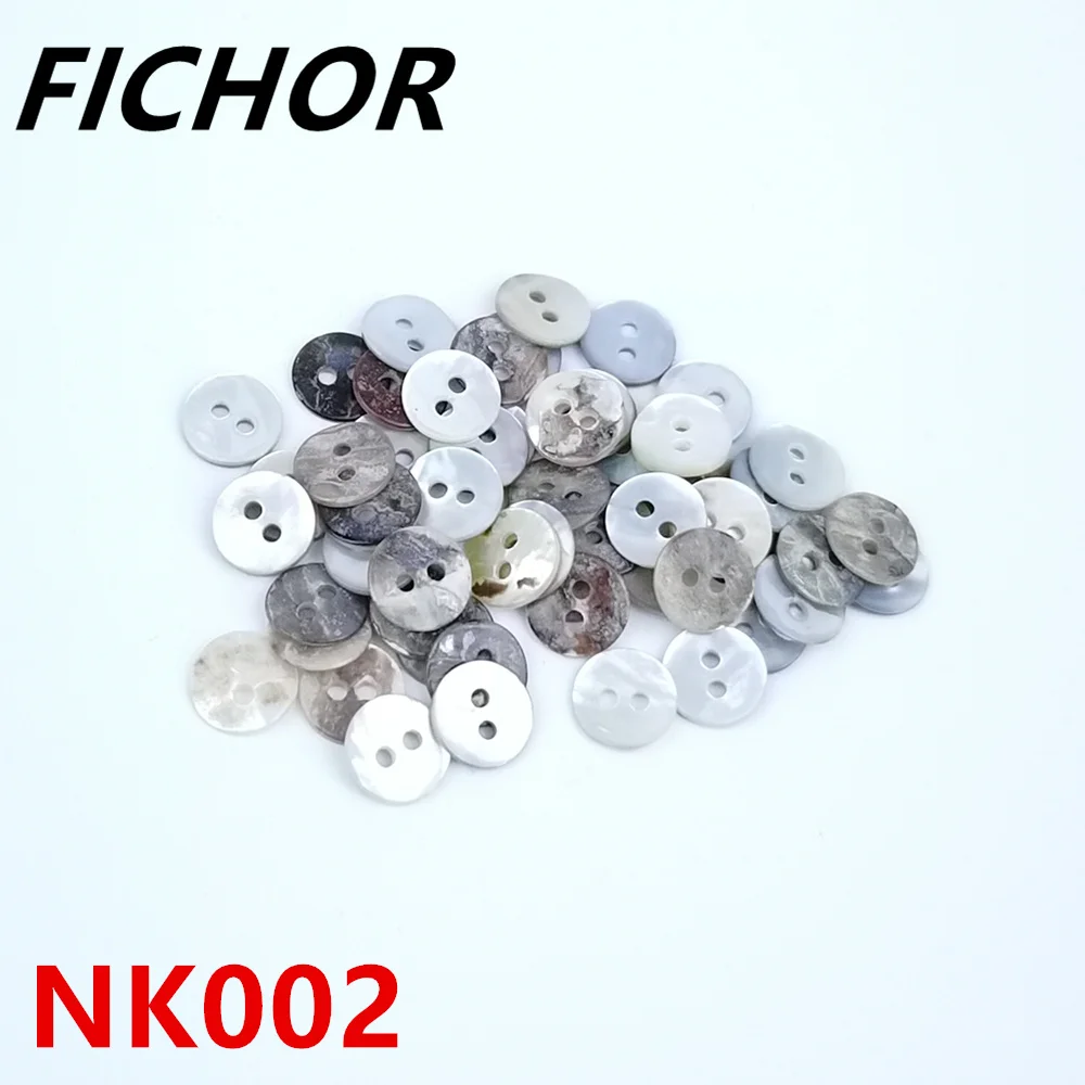 30/50pcs 9mm 2 Hole Natural Shell Sewing Buttons Mother of Pearl Round Shell Buttons Sewing Accessories Buttons for Crafts 4