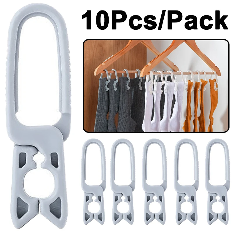 10/2PCS Clothespins Hanging Pegs Clip Plastic Hangers Rack Laundry