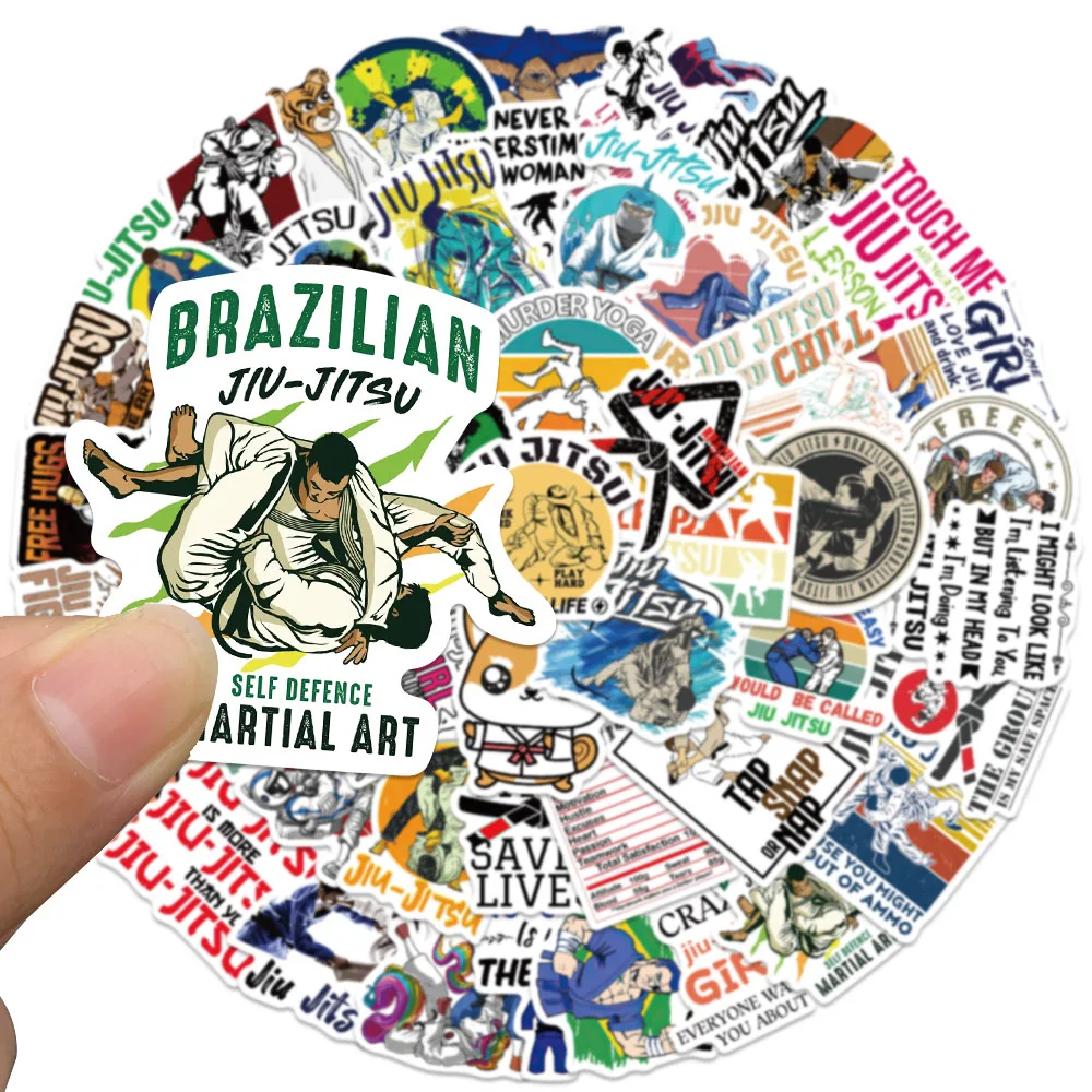 Adesivo per paraurti brasiliano Jiu Jsu per auto, tazze, laptop