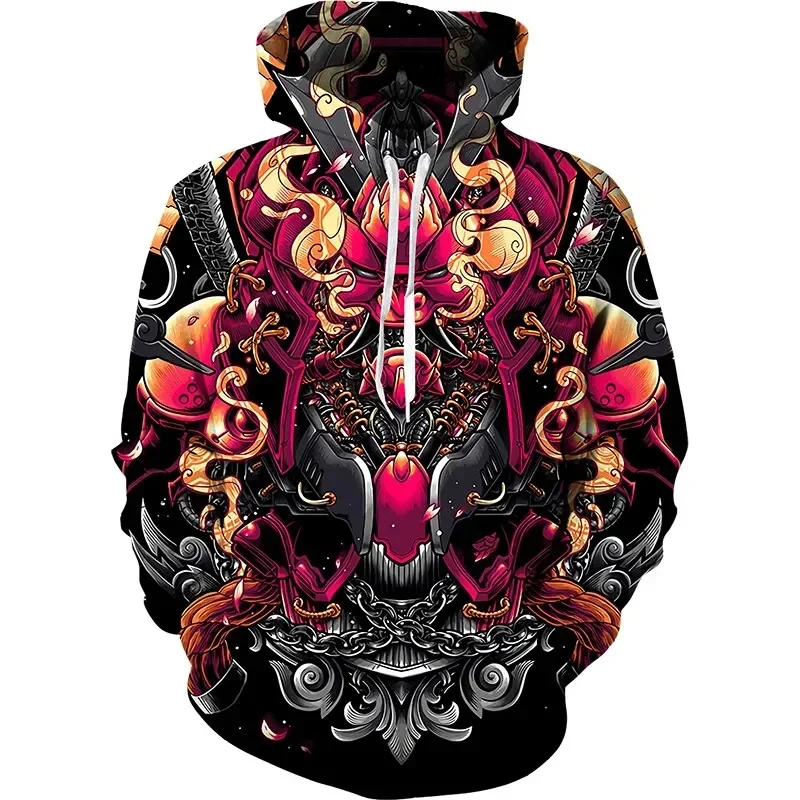 thumbnail image 1 of Sudadera con capucha con estampado 3D de samuráis para hombre, sudadera con capucha con gráfico de templario y armadura, sudaderas geniales de moda para niños, ropa de invierno, jersey superior, 1 of 5