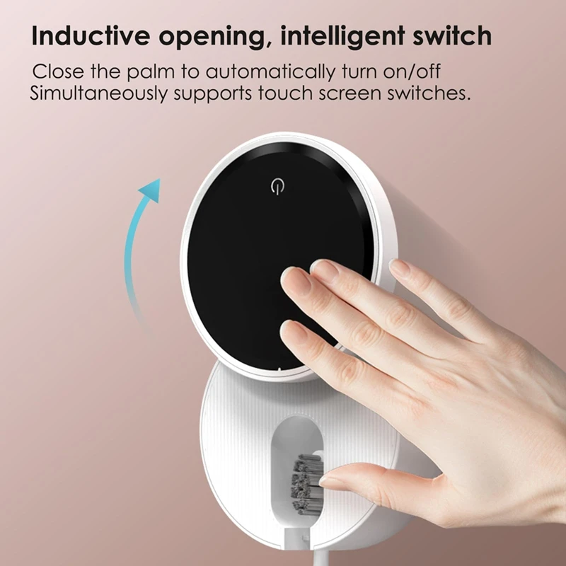 Wall Mounted Toothbrush Holder, Electric Tooth Brush Holders Single Person Cleaner For Bathroom,Dry For Home, Travel