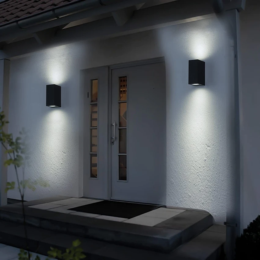 GU10 Base Outdoor Waterproof Wall Lights Garden Porch Wall Lighting LED Lamps Aluminum AC86-265 wall light outdoor porch light