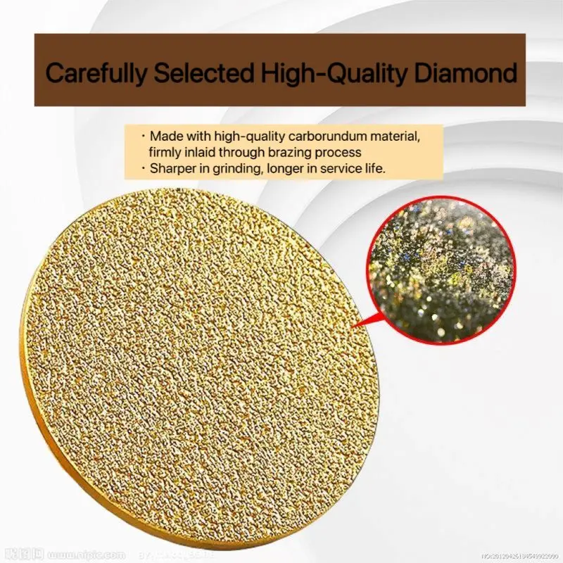 Diamond Brazed Flat Grinding Head for Marble, Stone, Metal, and Wood Finishing - 2