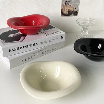 INS Niche Alien Salad Bowl Ceramic Good Looking Home Yogurt Bowl Oat Breakfast Bowl Dessert Bowl Tableware Home Decoration