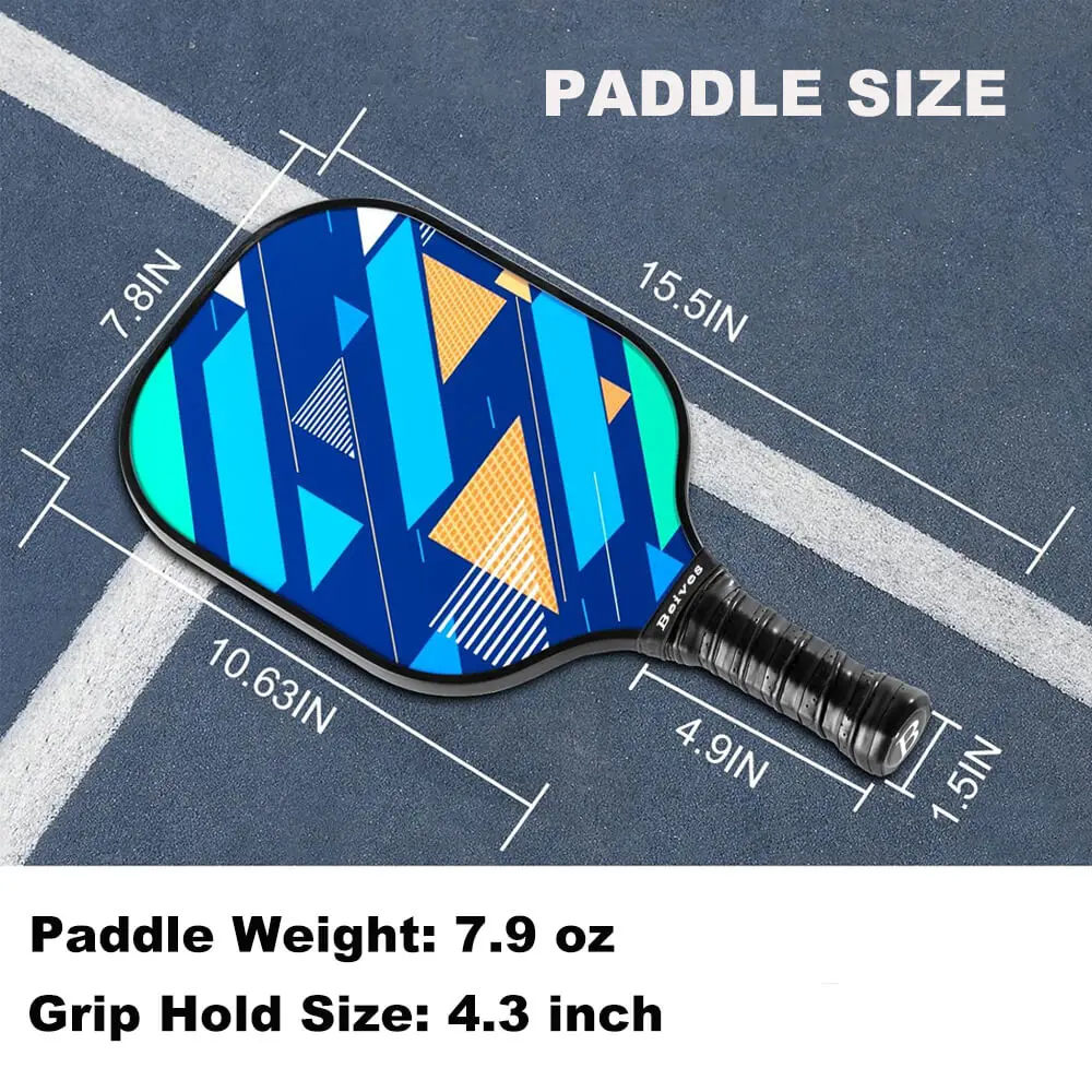 Beives BE3 Graphite Pickleball Paddles Set Middleweight Racket for beginner 2 paddles 4 Pickleballs Balls