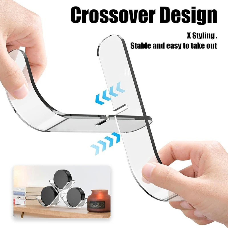 Clear Hockey Puck Display Case Acrylic Hockey Puck Display Stand Sports for 3 Pucks Holder Storage Decoration Gift