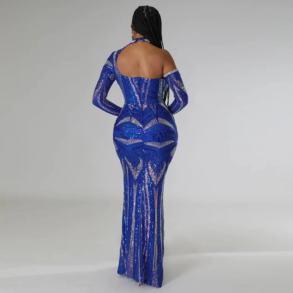 2024 Elegant Luxury Women's Sequin Mermaid Evening Dress Wedding Party Dress prom dresses  Formal Party Dress