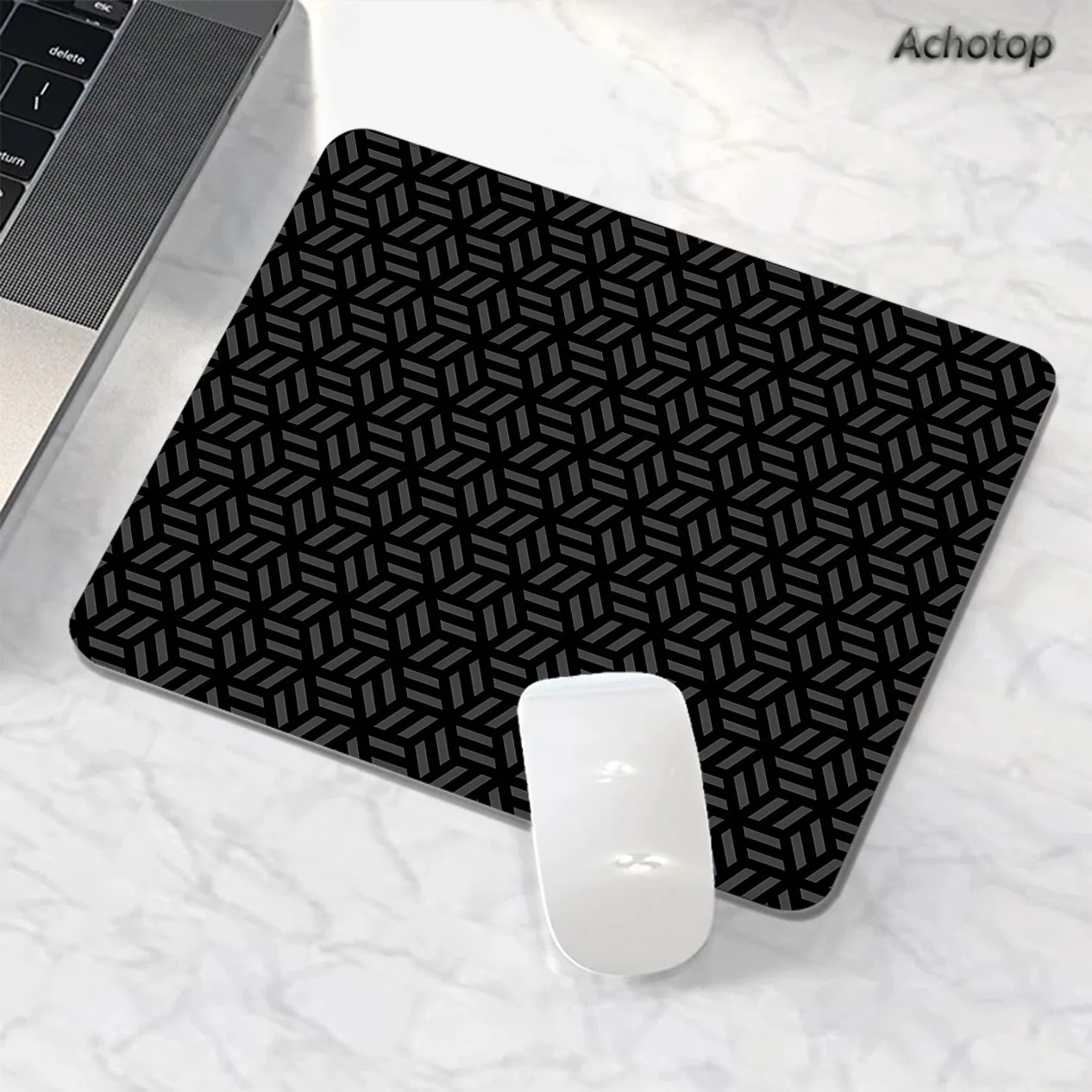 

Black White Line Game Mouse Pad Gamer 180x220mm XS Mouse Mat Gaming Speed Mousepad Small Deskmat Keyboard Mats Table Rug