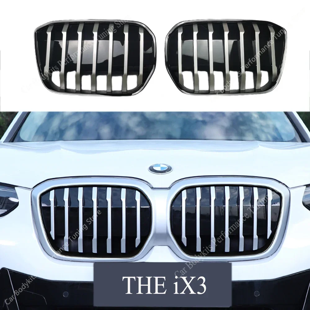BMW G08 iX3 M 스타일 광택 공기 흡입 그릴, iX3 전면 키드니 그릴, 바디 키트 2020 2021 2022 2023 튜닝 자동차 레이싱 그릴 BMW G08 iX3 M 스타일 광택 공기 흡입 그릴, iX3 전면 키드니 그릴, 바디 키트 2020 2021 2022 2023 튜닝 자동차 레이싱 그릴