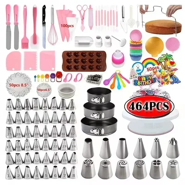 Piping Bag Nozzles Set Reposteria Bakeware Pastry Tools Cake Decorating  Tools Spatula Kit Cake Design Accessories - AliExpress