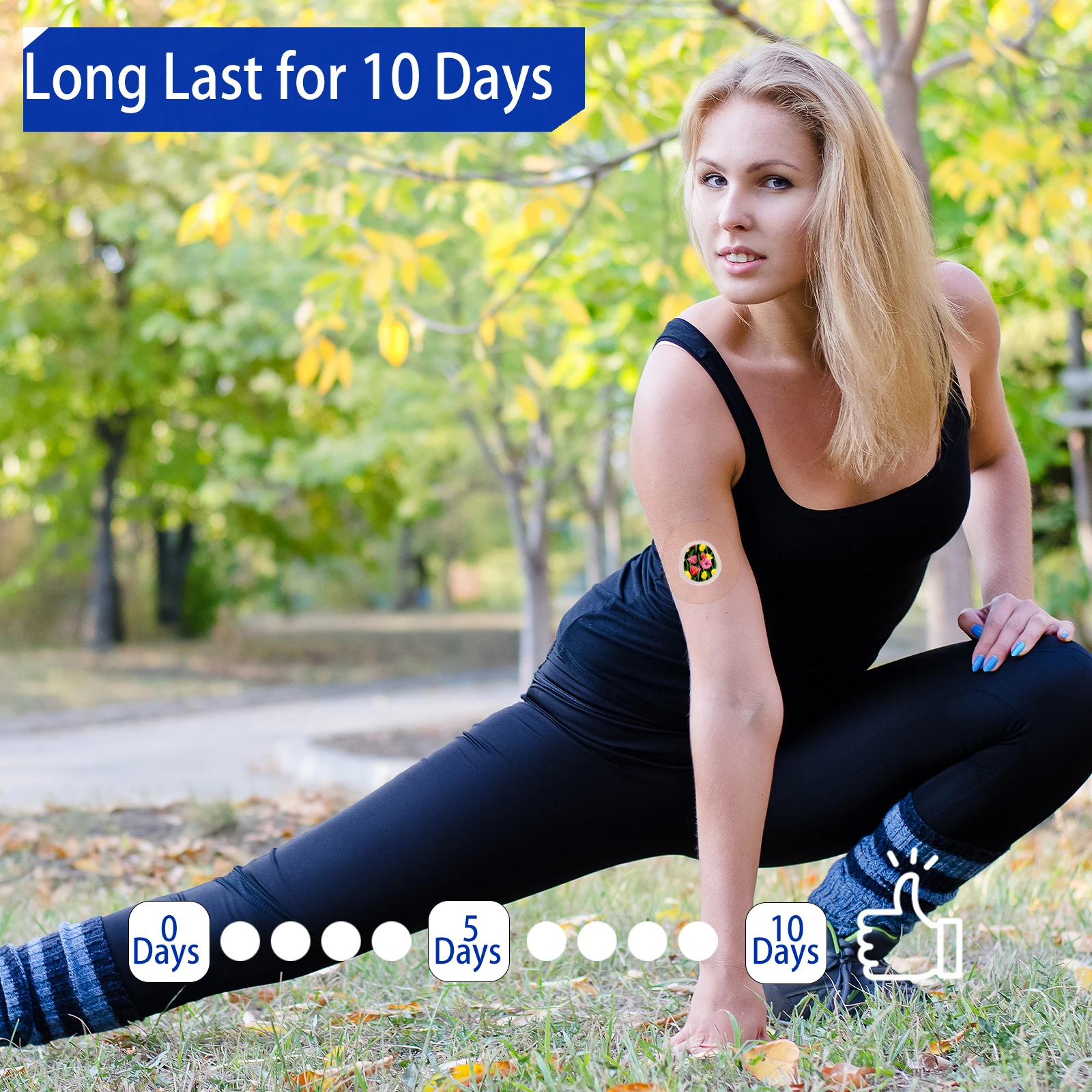 20-Pack G7 Sensor Stickers & Clear Waterproof Patches | Fits Dexcom G7 | Hypoallergenic, 10-Day Wear | Patterned CGM Covers 6