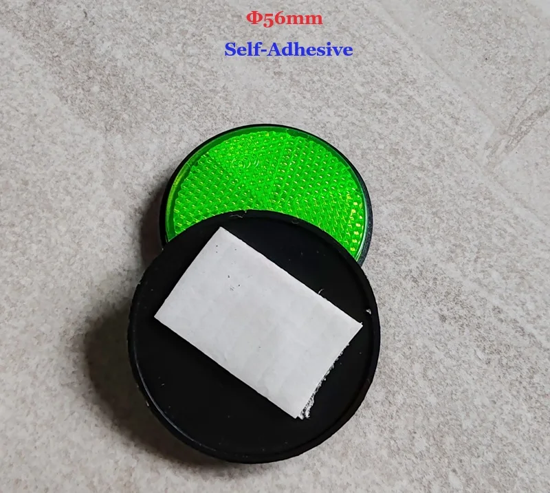 Self-Adhesive Reflector Vehicle Reflective Warning Parts Side Mark Rear/Tail/Signal vehicle reflector For ATV Motorcycle Quad-Biking RVs Red Amber