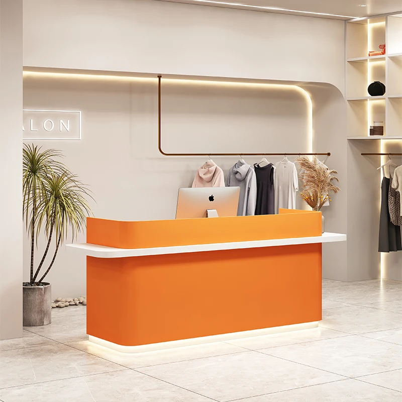 

Modern Commercial Checkout Counter Standing Office Massage Reception Counter Executive Shop Rezeption Desk Beauty Shop Furniture