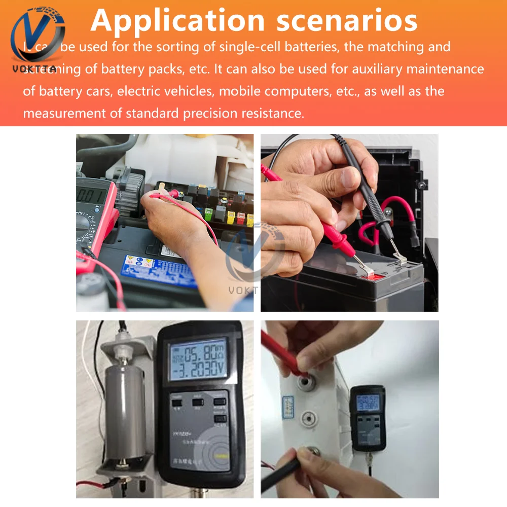 RC3563 YR1030 YR1035 Battery Internal Resistance Tester 18650 Battery Tester Fixture Lithium Voltage Test Holder Tools battery tester voltage tester lithium battery tester