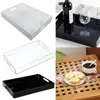 High-transparent Acrylic Tray Non-slip Multi-purpose Storage Solution Wide Application Versatile Tray Toiletry Organizer 아크릴 트레이 1