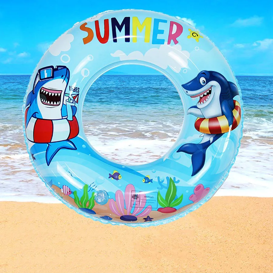 1pcs small shark swimming ring suitable for children's safety thickened inflatable beach water floating use fun floating ring 4 pcs floating keychain plastic containers sailing keys organizer beach abs bag hanging ornament boat