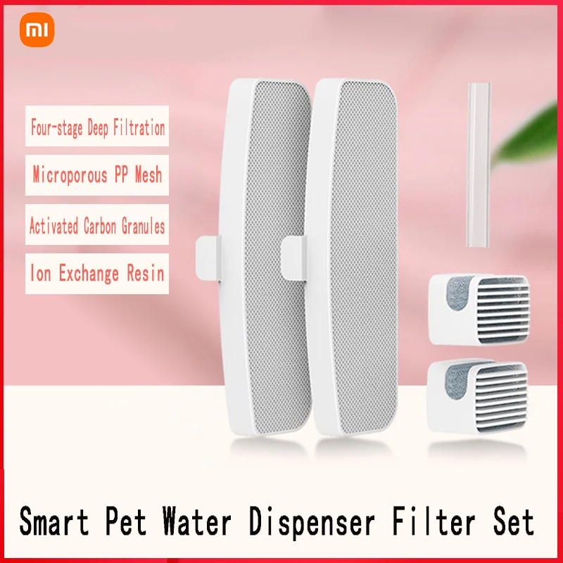Smart Pet Water Dispenser Xiaomi Original Smart Pet Water Dispenser Filter Set Drinking Fountain Automatic Silent Water Dispenser Sterilization Filter Set