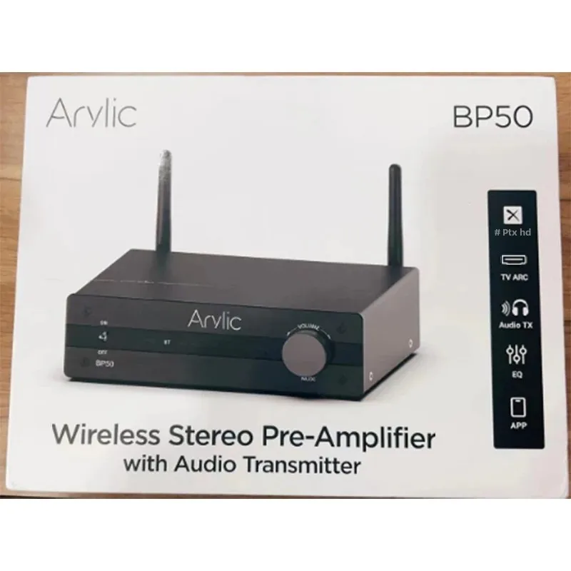 Arylic BP50 Bluetooth Stereo aptx HD Audio Preamplifier Receiver 2.1 Channel Mini Class D Integrated Amp for Home Speakers bluetooth adapter bluetooth audio receiver bluetooth transceiver adapter audio adapter