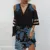 Elegant Style Summer V Neck New Dress for Women Spring Casual Loose Floral Print Pullover Mesh Stitching Half Sleeve Beach Dress 11