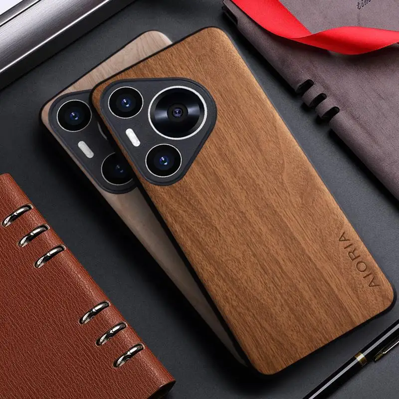 Bamboo Wood Pattern Leather Back Cover Case