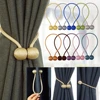 2PCS Magnetic Pearl Ball Curtain Tiebacks Curtain Buckles Backs Holdbacks Buckle Clips Curtain Rods Home Decorative Accessories 3