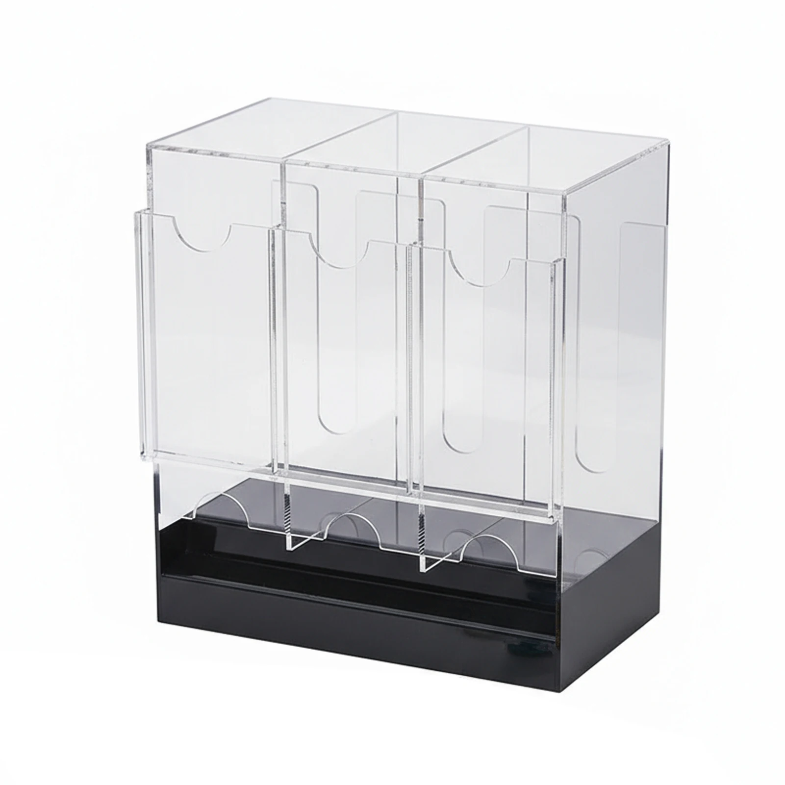 Three-Slot Card Dispenser with Transparent Easy-Access Design