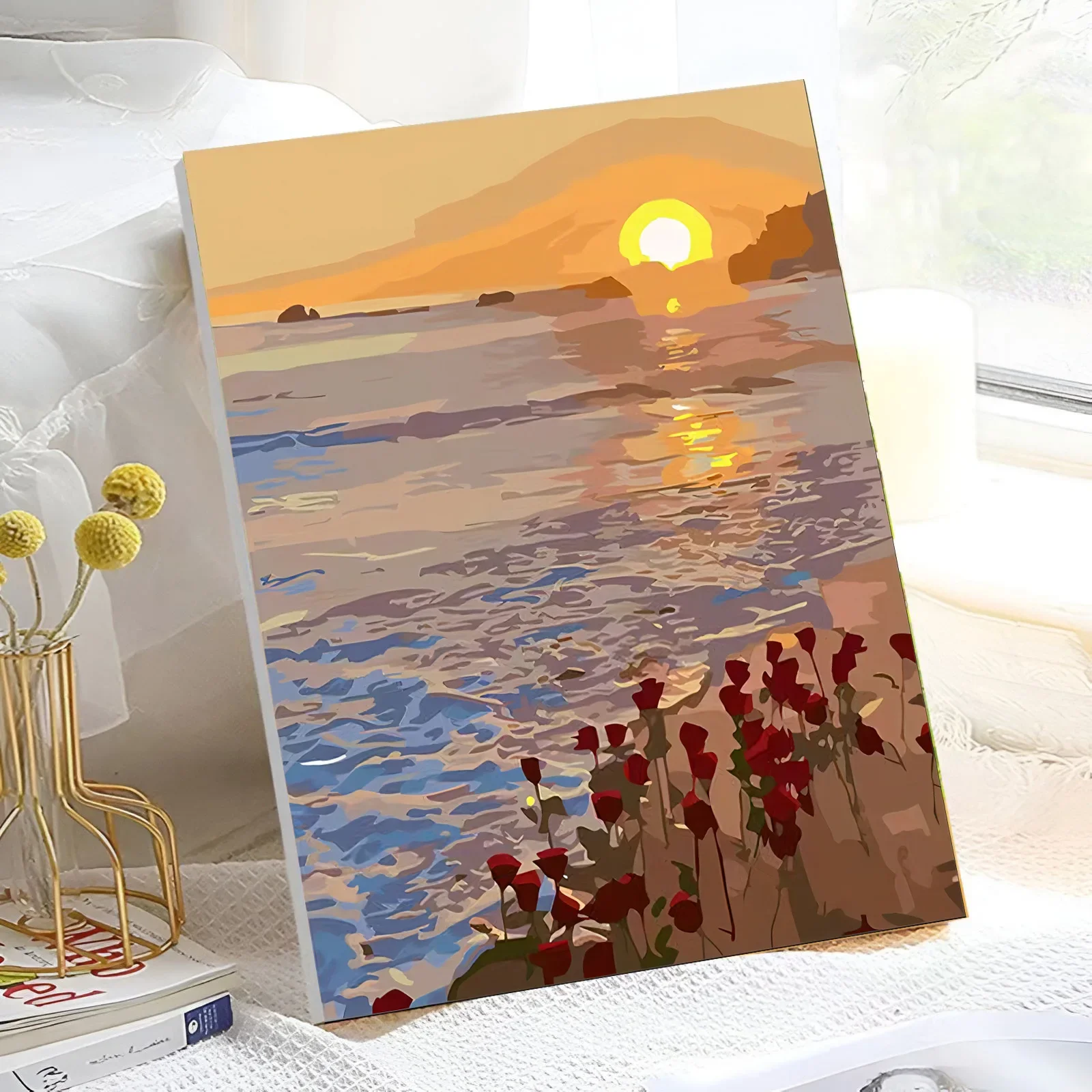 

3427515Digital oil painting living room decorative painting sofa background wall hanging paintingmural