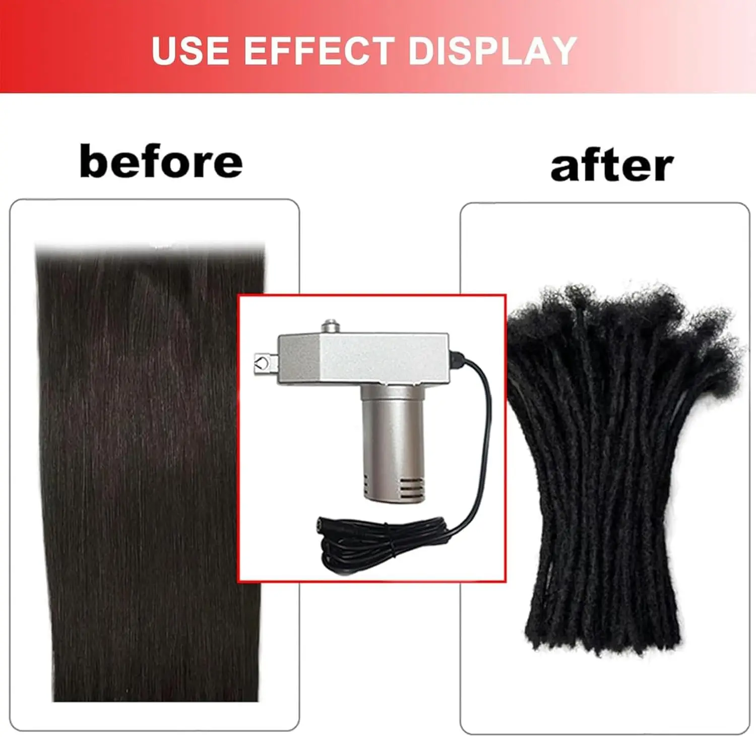 Automatic Dreadlock Maker Machine - Ideal for Long Human Hair and Synthetic Hair - DIY Easy Braiding Hair Extension Tool 2