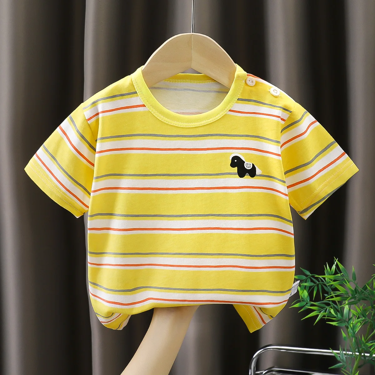 Boys Striped Cotton Tee 4