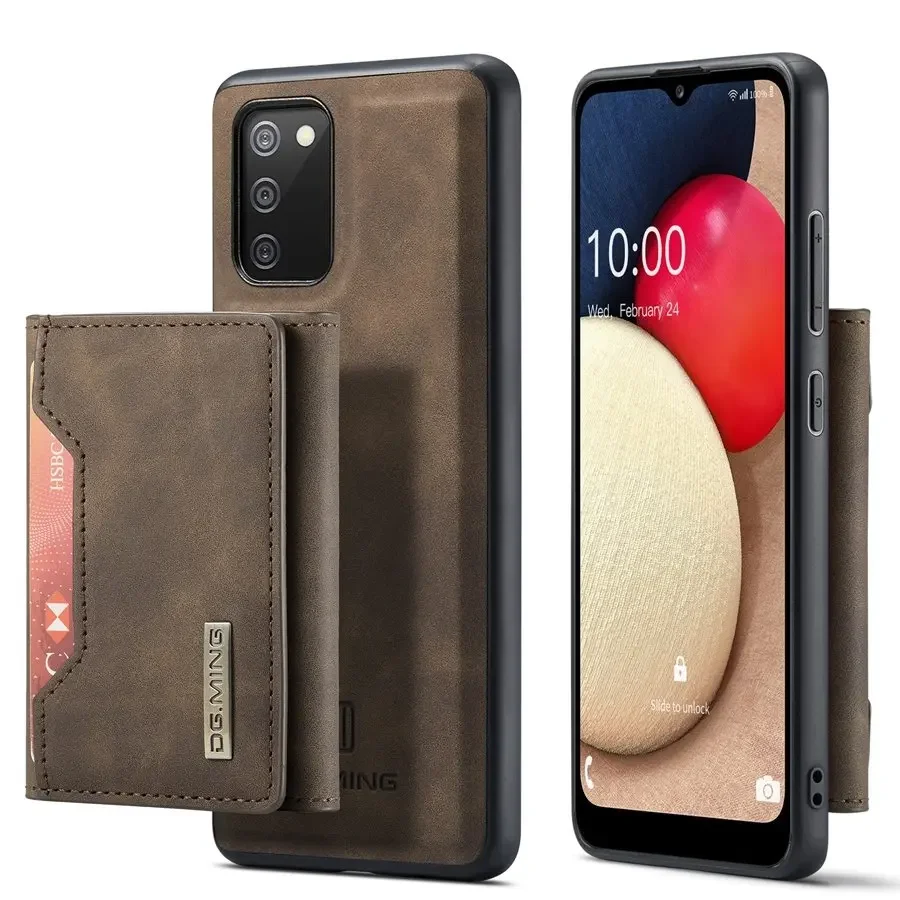 

Original Luxury Leather Case for Samsung Galaxy A02S, A12, A22, 4G, A32, A42, A52, A52S, A72, Removable Back Cover, Retro Wallet