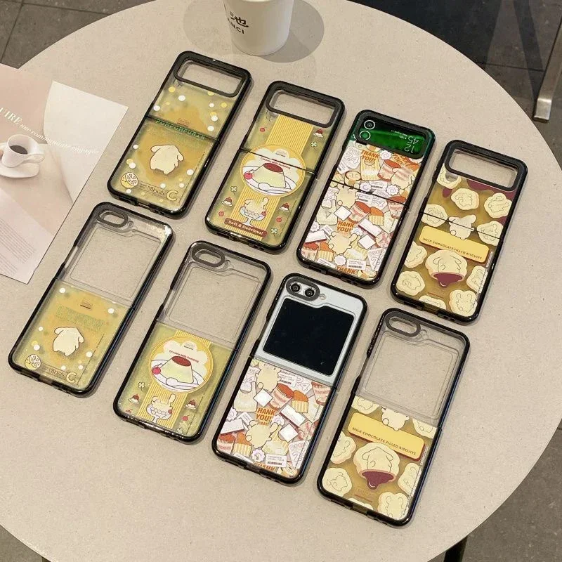 

Dessert Dog Phone Case for Samsung Galaxy Z Flip 5 4 3 Back Cover for ZFlip3 ZFlip4 ZFlip5 Hard Case Shell
