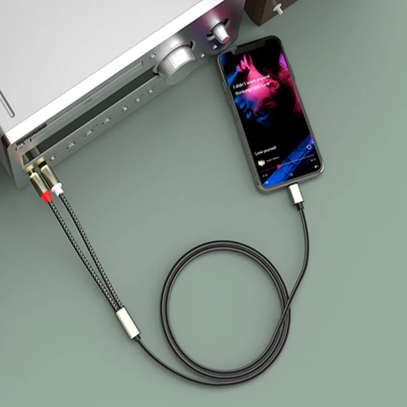 USB-C to Dual RCA Audio Adapter Cable - Premium Quality Stereo Connector