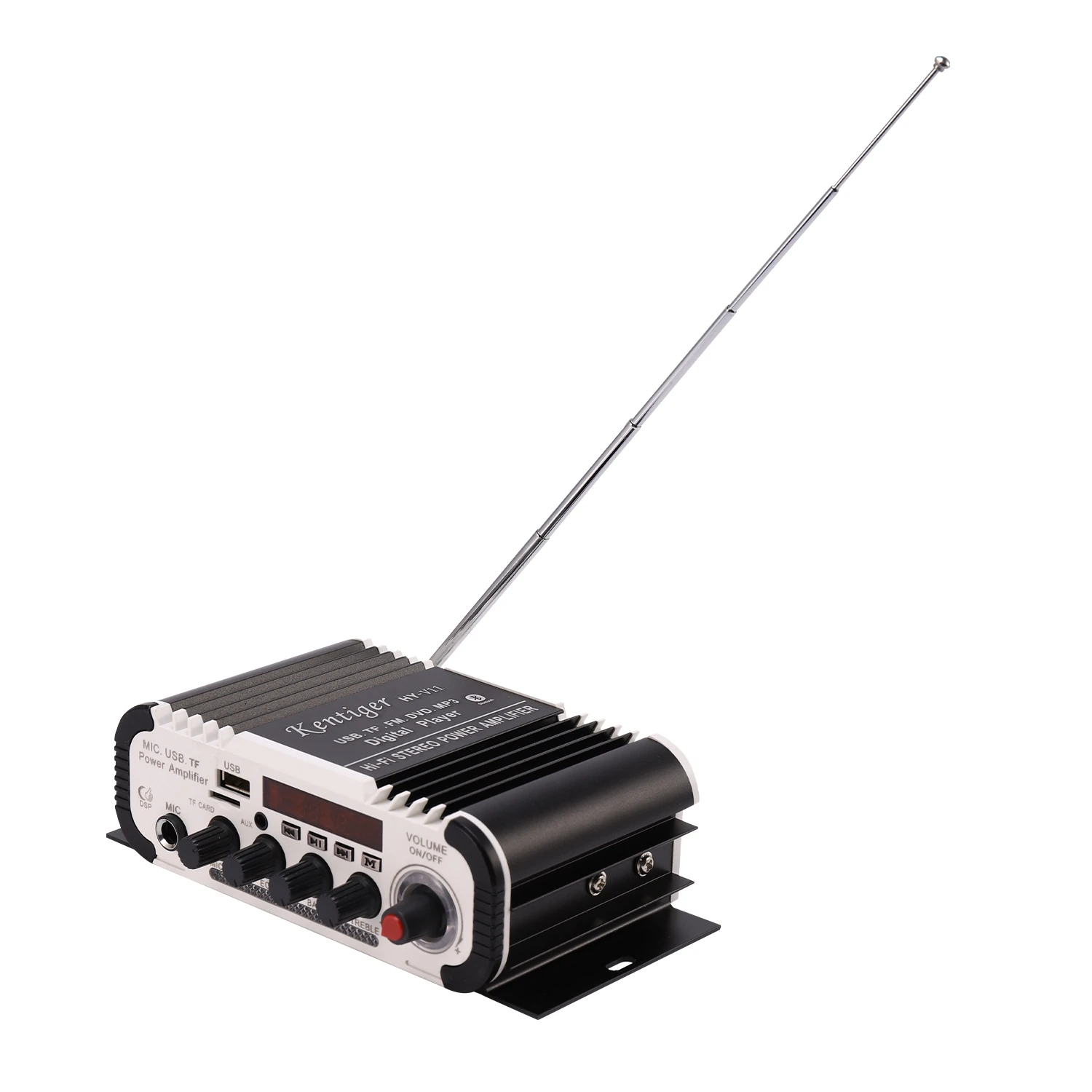 Kentiger Hy-V11 Bluetooth Amplifier 2-Channel Bass Audio Amplifier_OFSS