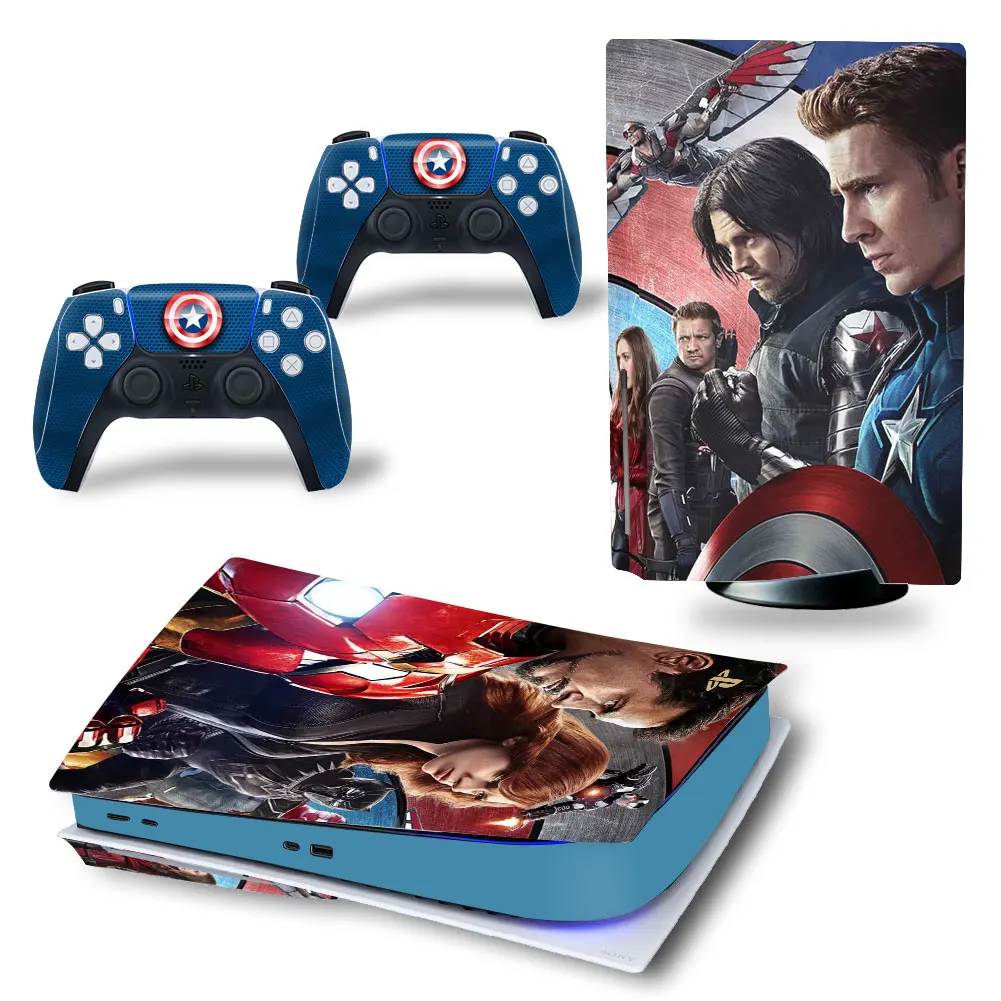 Marvel Venom PS5 Disc Edition Skin Sticker Cover Decal for PlayStation 5 Console and 2 Controllers PS5 Disc Skin Sticker Vinyl 