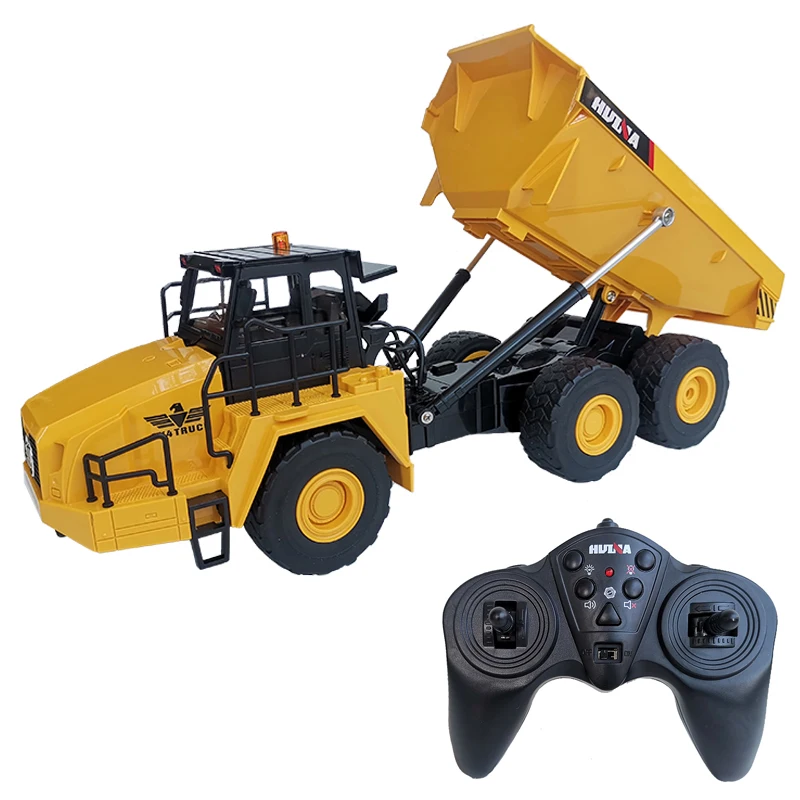 Huina RC-Camion à benne articulée pour enfants, camion à benne