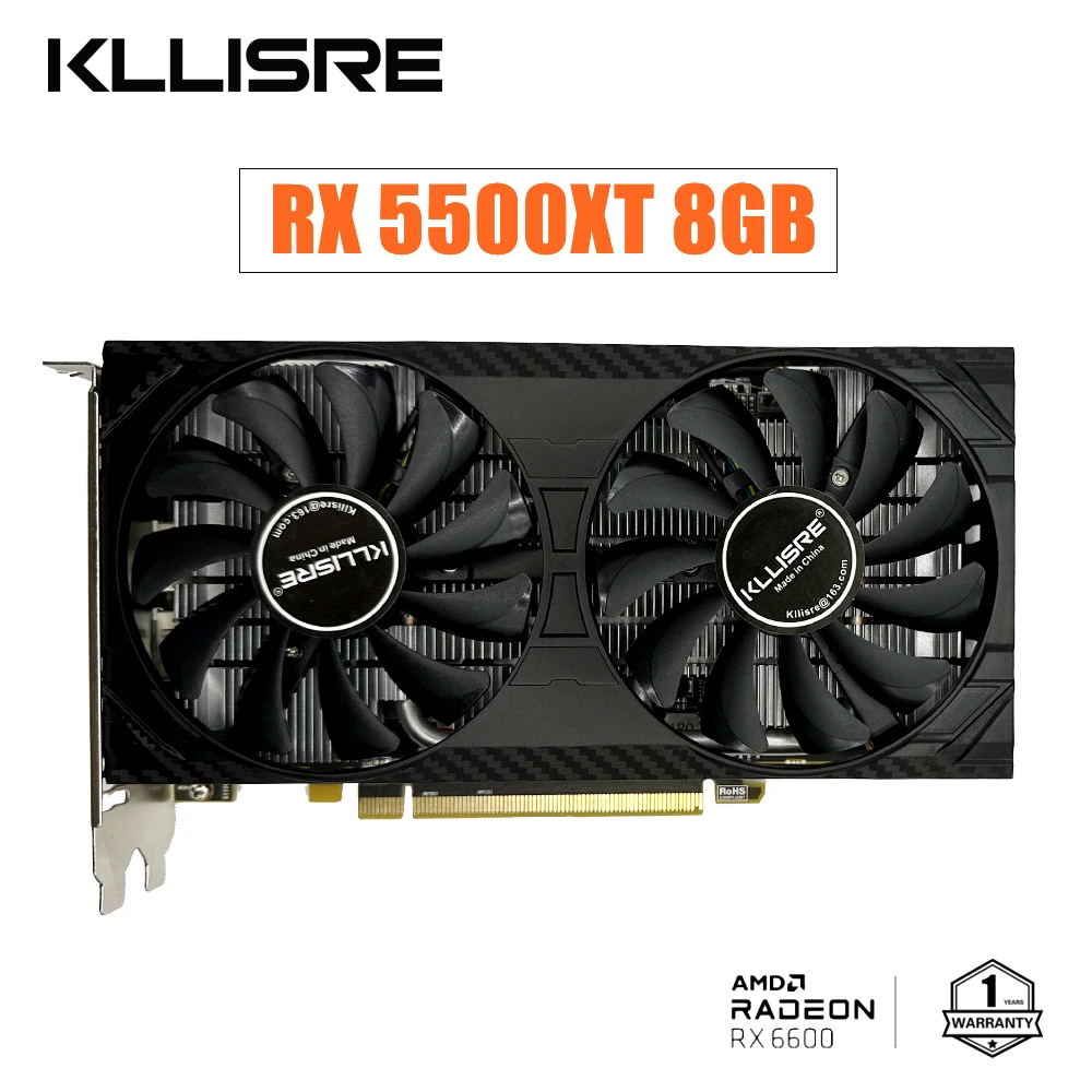 KllisreRX5500XT5500XT8GBGamingGraphicsCardGDDR6128Bit7nm