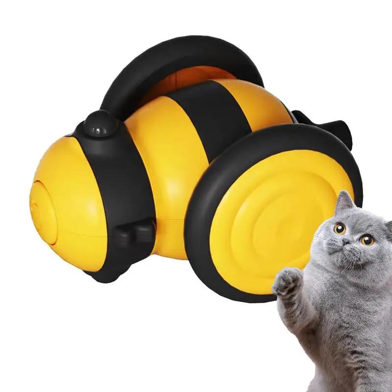 

Automatic Moving Cat Toy Interactive Electric Bee Shape Colorful Toy Smart Self Moving Cat Toys For Indoor Cat Kitten pet toys