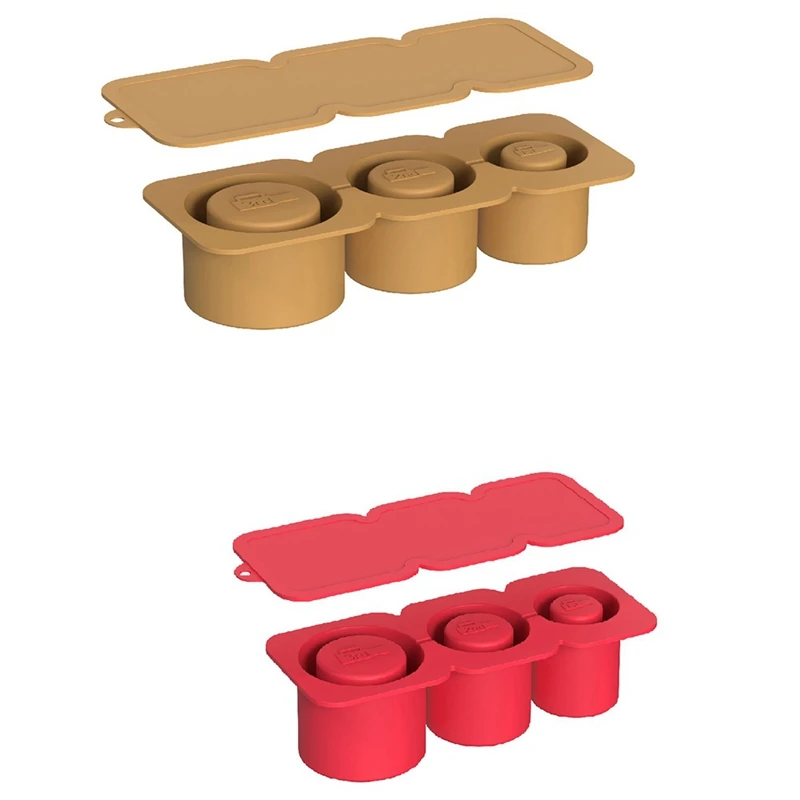 

Ice-Cube Tray For Cup Tumbler Cup, Cylinder-Shaped Silicone Ice Mold With Lid For Freezer