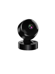 1080P HD Wireless Security Camera with Night Vision and Remote Viewing - Black