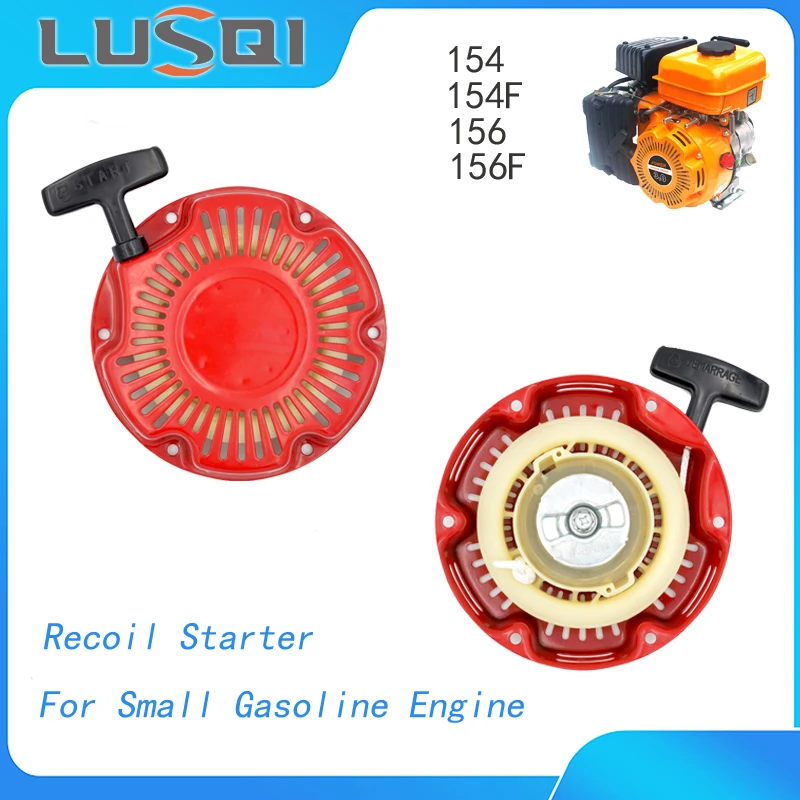 Motor Gerador a Gasolina Furos Recoil Starter Assy Start Peça de Reparação para 154 156 156f 2.5hp 3hp Lusqi154f