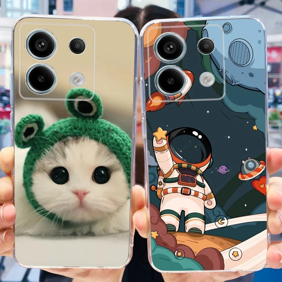 New Fashion Painted Clear Silicone Soft TPU Phone Case for Xiaomi Poco X6 Pro 5G