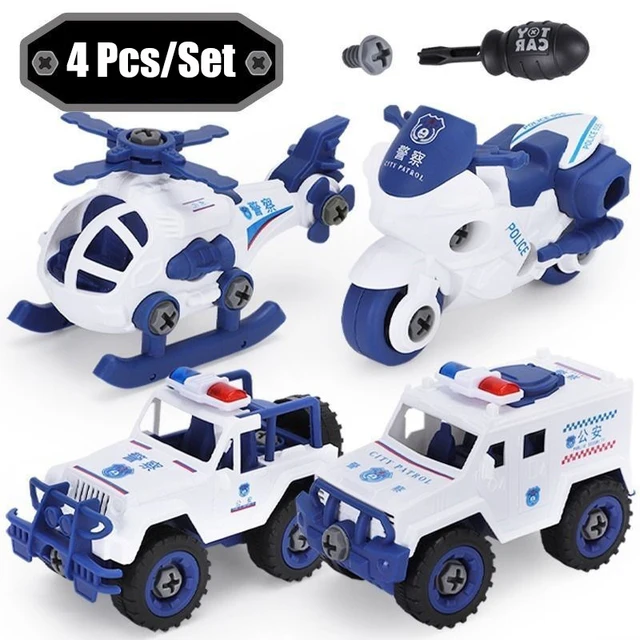 DIY Disassembly Engineering Car Building Block Educational Children Puzzle Toys For Kids Nut Assembly Vehicle Excavator Boys Toy 2