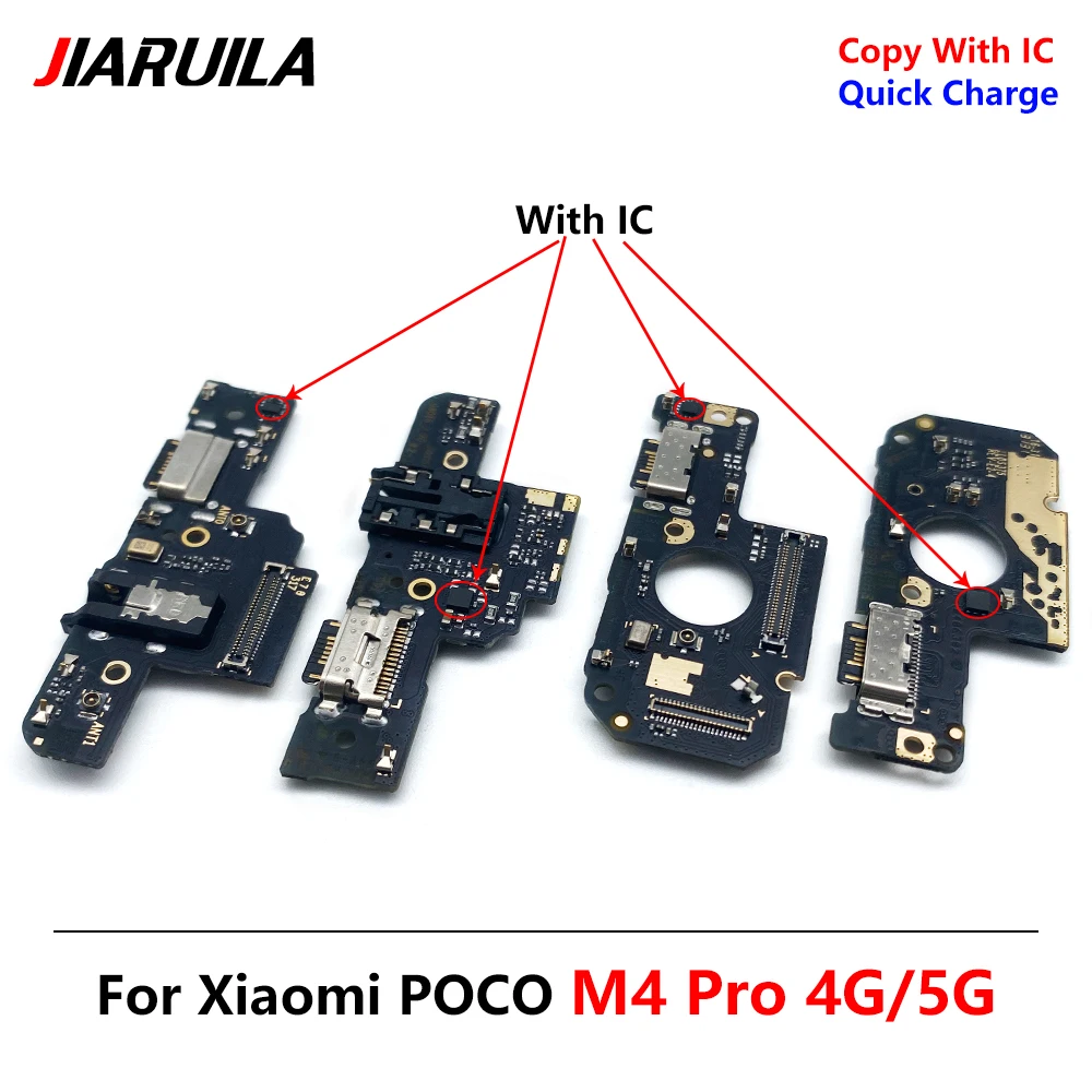 

USB Charger Charging Port For Xiaomi Poco M4 Pro 4G 5G Dock Connector Microphone Board Flex Cable