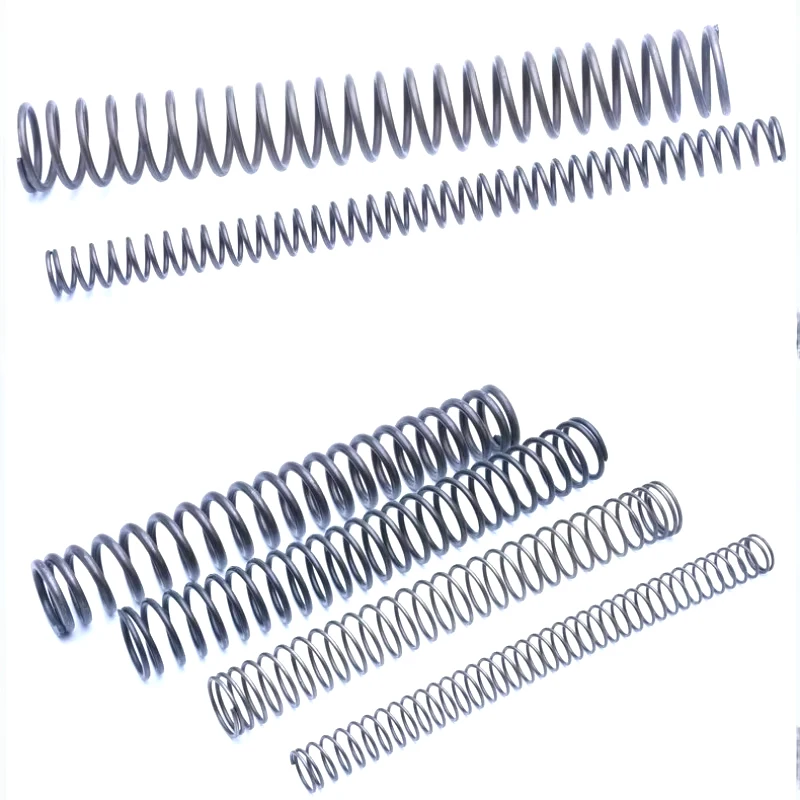 65Mn Wire Diameter 0.6/0.7/0.8mm Spring Steel Compression Spring Extended Extra Long Pressure Springs OD:3-18mm Length:150-300mm