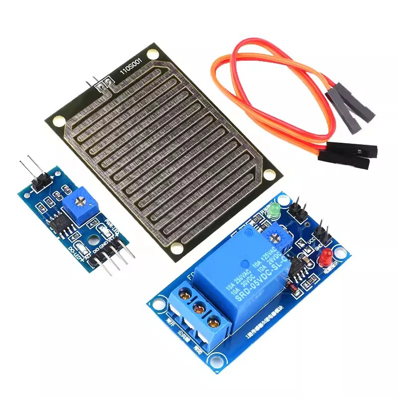 Sensor modul zur Erkennung von Schnee Regentropfen Regen wetter modul Luft feuchtigkeit für das Arduino-Relais steuer modul Regenwasser sensor modul – Detail 4
