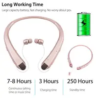 Sports Bluetooth Headset HBS910 Portable Hanging Neck Wireless Sports 4.1 in-ear Hard Hanging Headset for Iphone Xiaomi