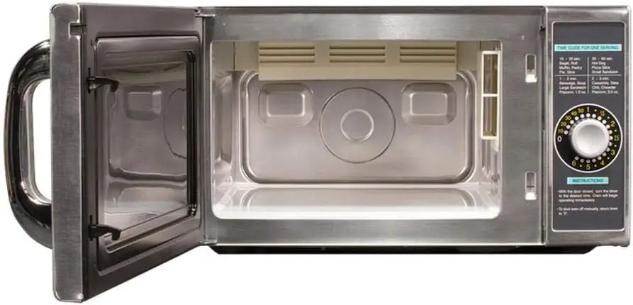 R-21  Medium-Duty Commercial Microwave Oven with Dial Timer, Stainless Steel, 1000-Watts, 120-Volts, One Size 3