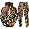 New Vintage Abstract Pattern 3D Print Men Clothing Suit Ethnic Style Hoodie Pants 2 Piece Set Men's Sportswear Tracksuit Autumn 4